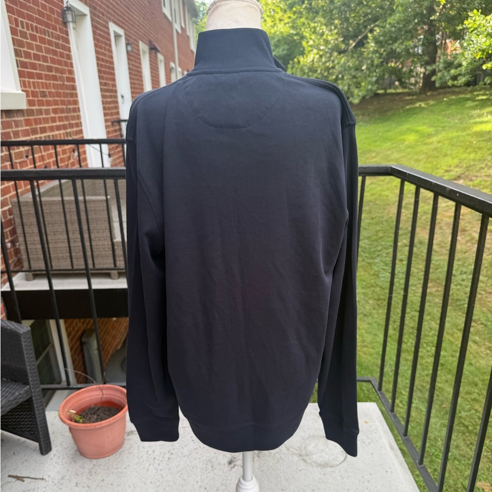 Ted Baker Navy Half-Zip Pullover with Button Pocket Size 4 (Large) - Picture 4 of 12